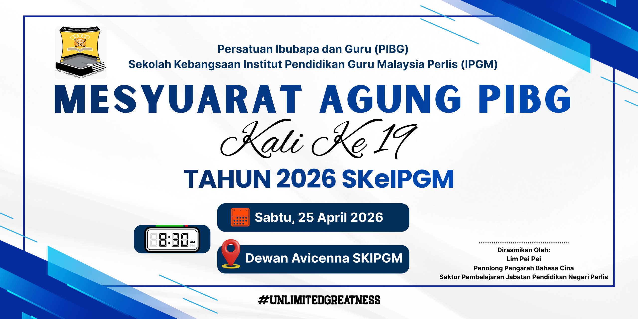 Mesyuarat Agung PIBG SKeIPGM 2026